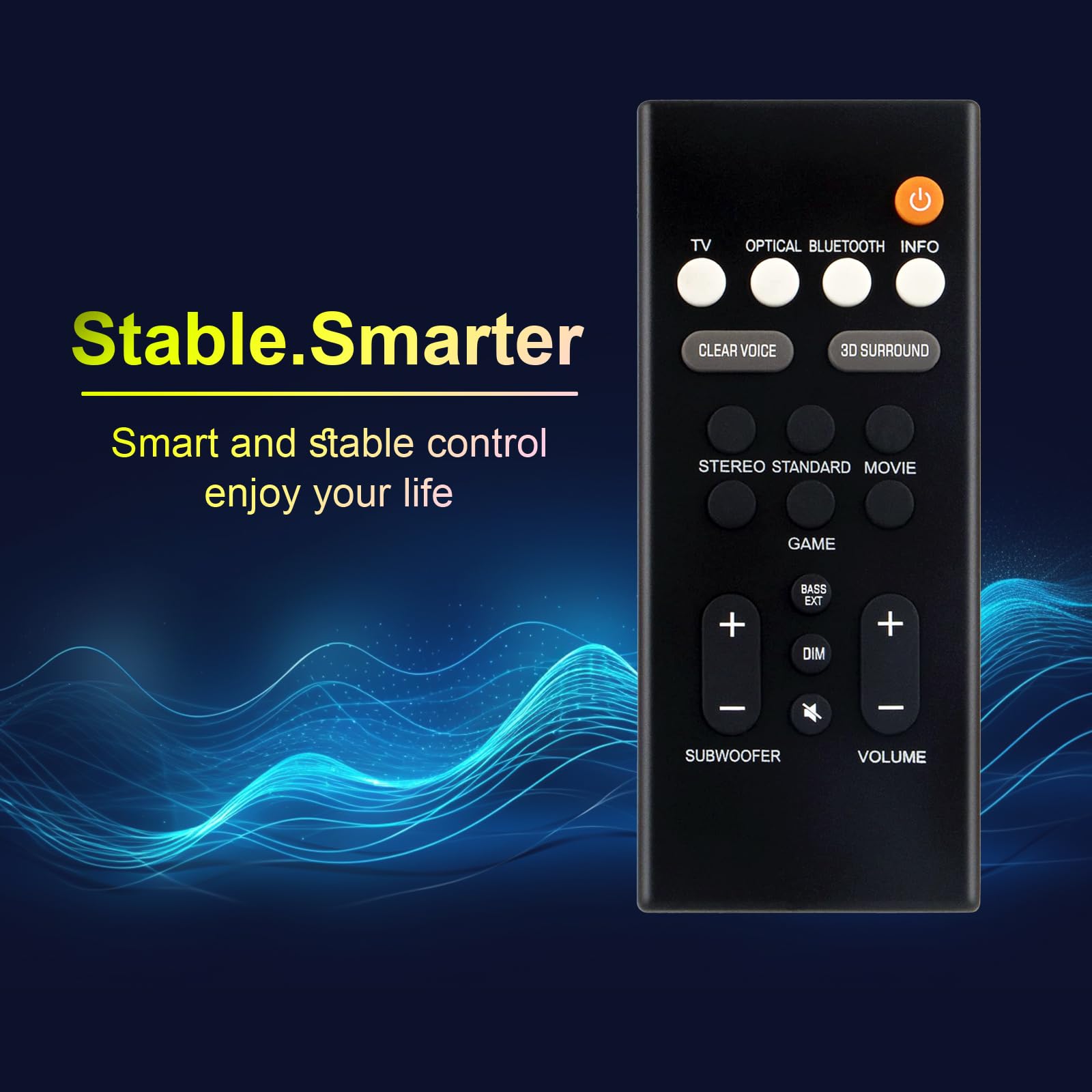 Amazon.com: AULCMEET Remote Control Replacement for Yamaha SR-B20A